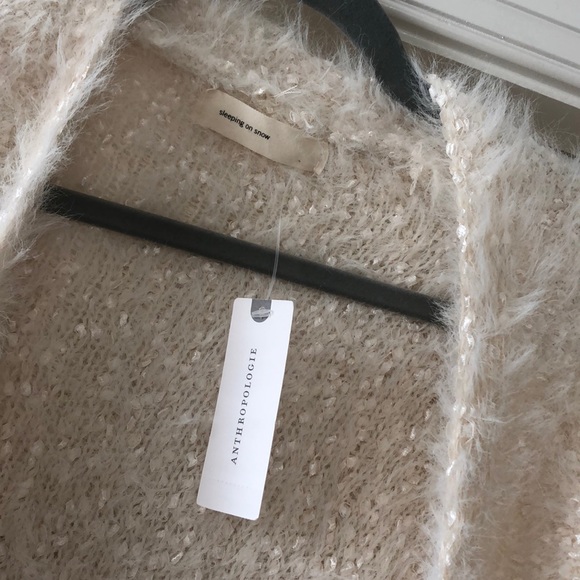 NWT Anthropologie lux sparkle eyelash sweater - Picture 7 of 7
